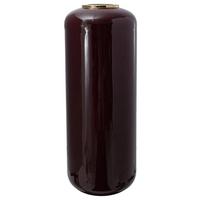 Bodenvase Art Deco Goldfarben/Beere - Beere/Goldfarben, Trend, Metall (30/81cm) - Kayoom