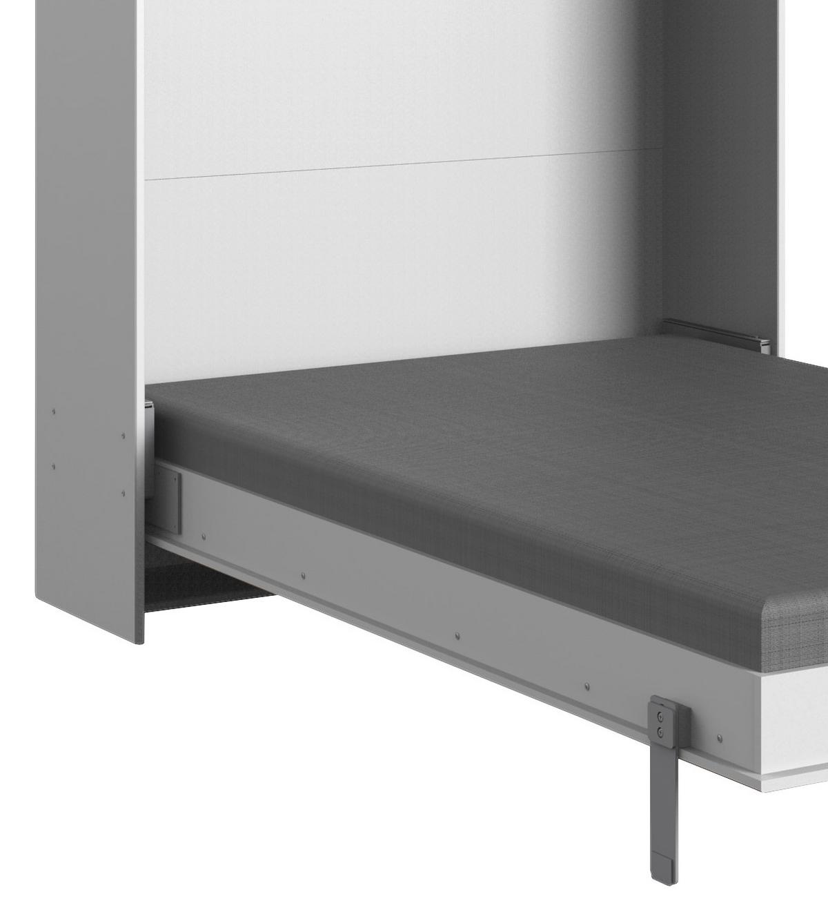 Klappbett Juist ca. 120x200 cm Weiß - Weiß, KONVENTIONELL, Holz/Holzwerkstoff (120/200cm) - MID.YOU