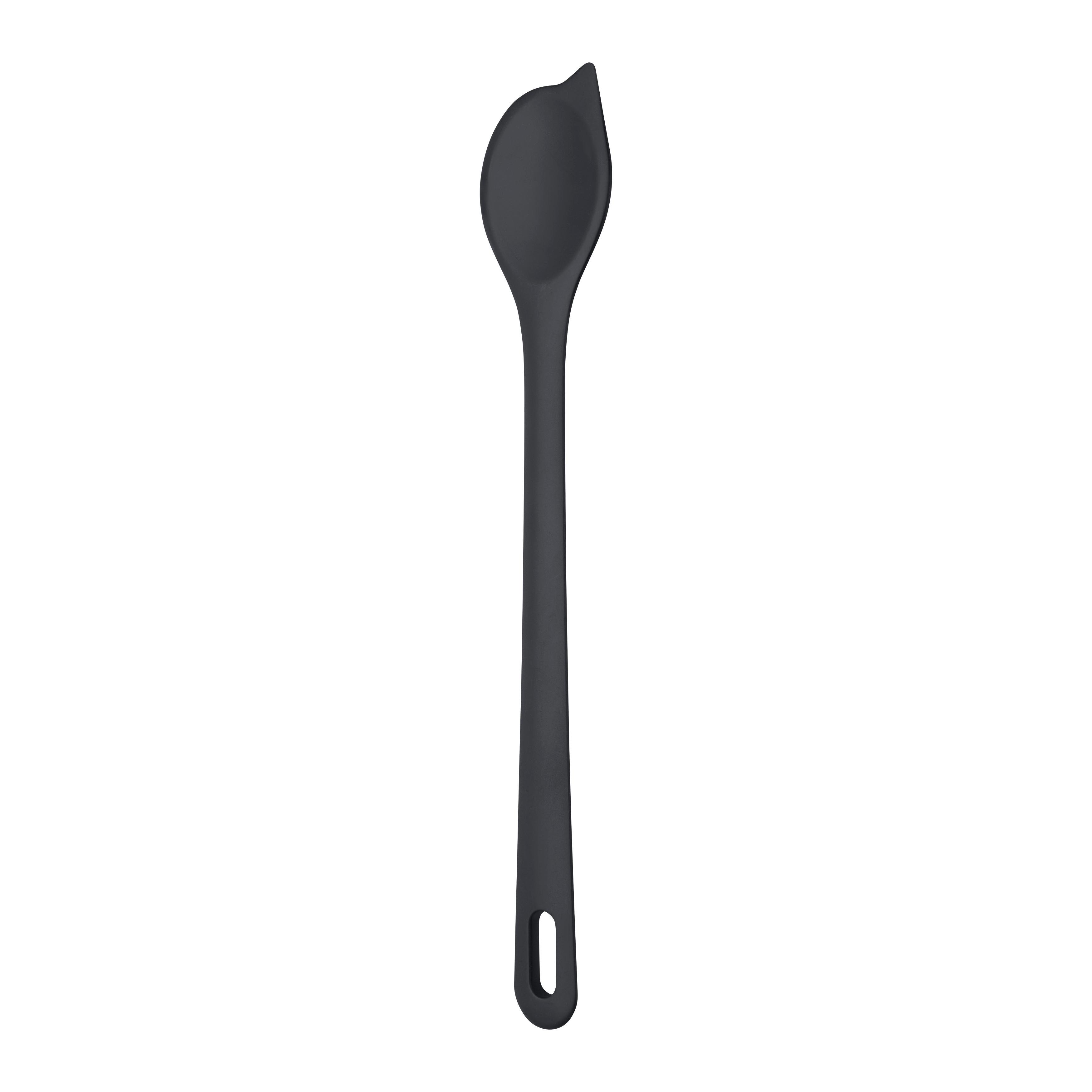 KOCHLÖFFEL KIKI - Dunkelgrau, KONVENTIONELL, Kunststoff (30cm) - Mömax