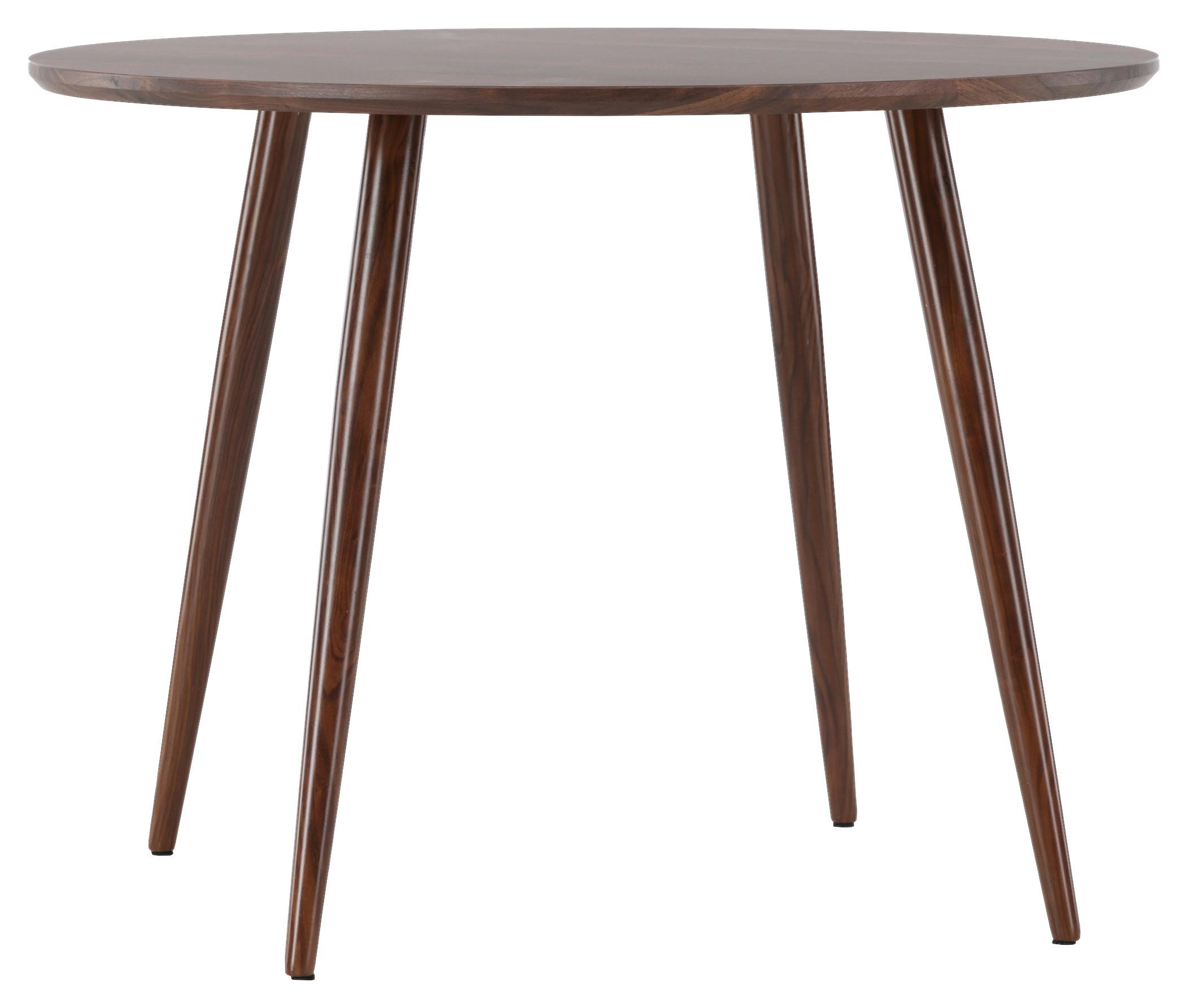 Esstisch Sanford Ø ca. 100 cm - Dunkelbraun, Design, Holz/Holzwerkstoff (100/100/75cm) - Livetastic