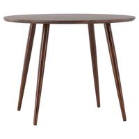 Esstisch Sanford Ø ca. 100 cm - Dunkelbraun, Design, Holz/Holzwerkstoff (100/100/75cm) - Livetastic