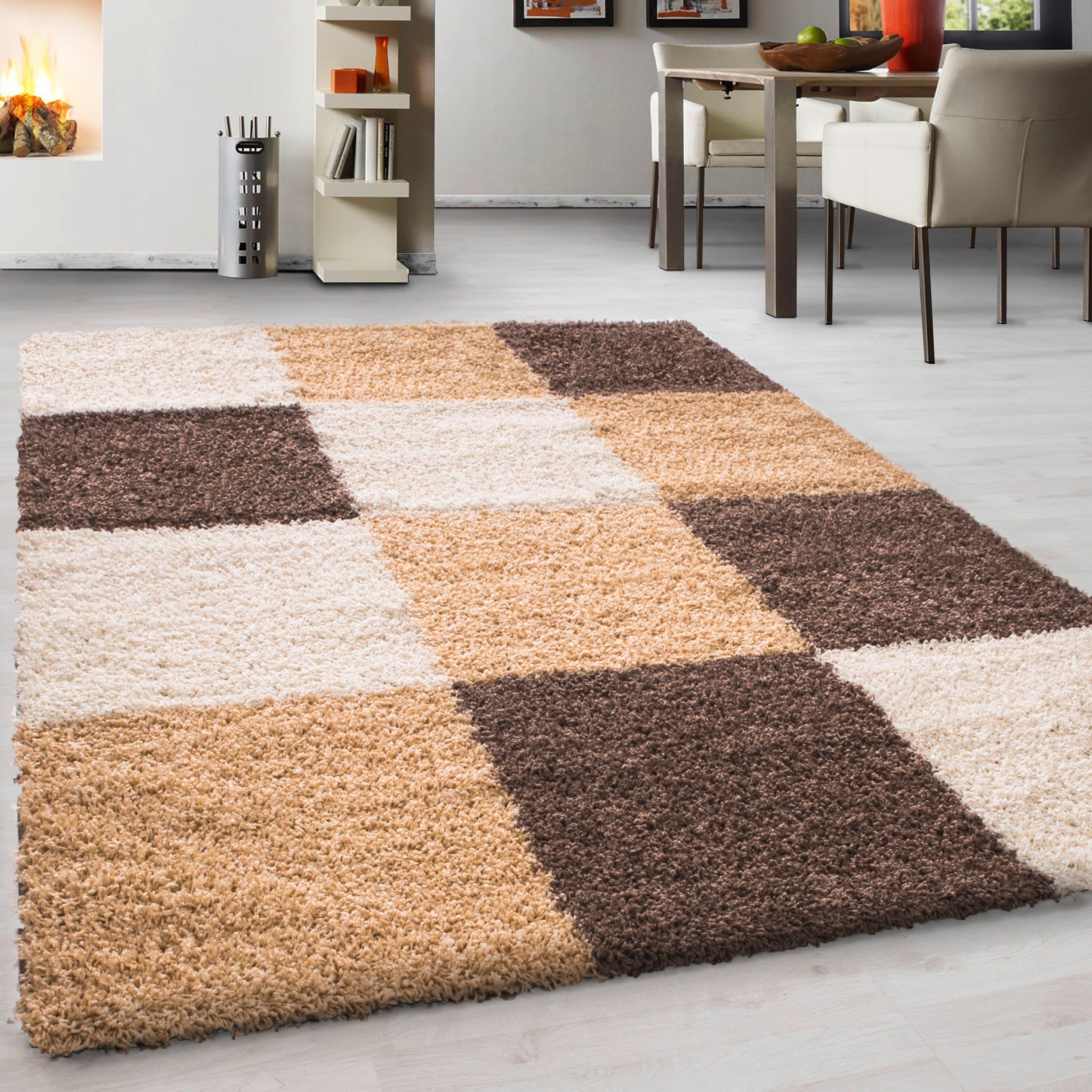 Hochflorteppich Life Hellbraun ca. 200x290cm - Hellbraun/Braun, KONVENTIONELL, Textil (200/290cm) - Novel