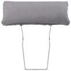 Kopfstütze in Grau - Hellgrau, Konventionell, Textil - Zandiara