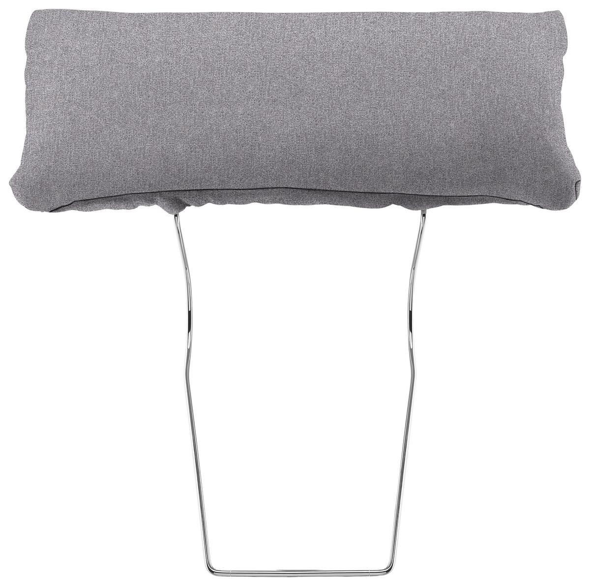 Kopfstütze in Grau - Hellgrau, Konventionell, Textil - Zandiara