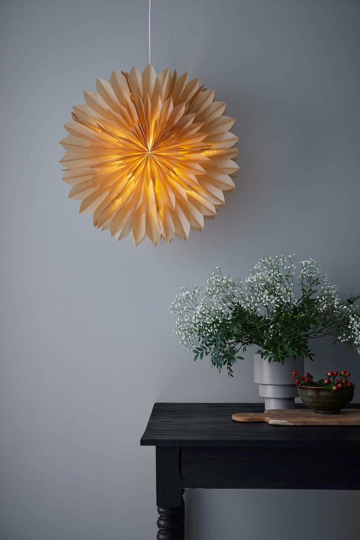 LED-Dekoleuchte Solina Pendant Star 60 Amber max. 6 Watt - Bernsteinfarben, Basics, Papier (16/58/58cm) - Markslöjd