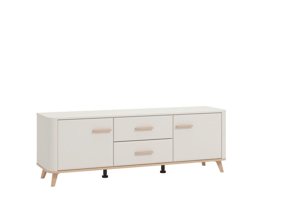 Tv Elem Darwen - kasmírszínű/tölgyfa színű, Modern, műanyag/faalapú anyag (154/52/40cm)