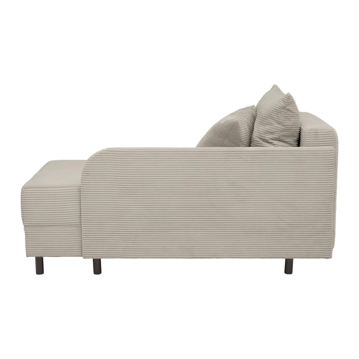 Liege Nova Beige - Beige/Schwarz, MODERN, Holz/Textil (85/62/145cm) - Mömax