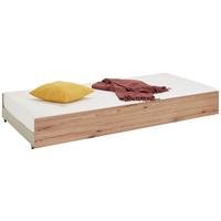 tiroir de lit in Weiss/Eichefarben - Weiss/Eiche Artisan, Konventionell, Holzwerkstoff/Kunststoff (94/27/199cm) - Mömax