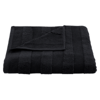 Duschtusch Chris in Schwarz ca. 70x140cm - Schwarz, Textil (70/140cm) - Premium Living