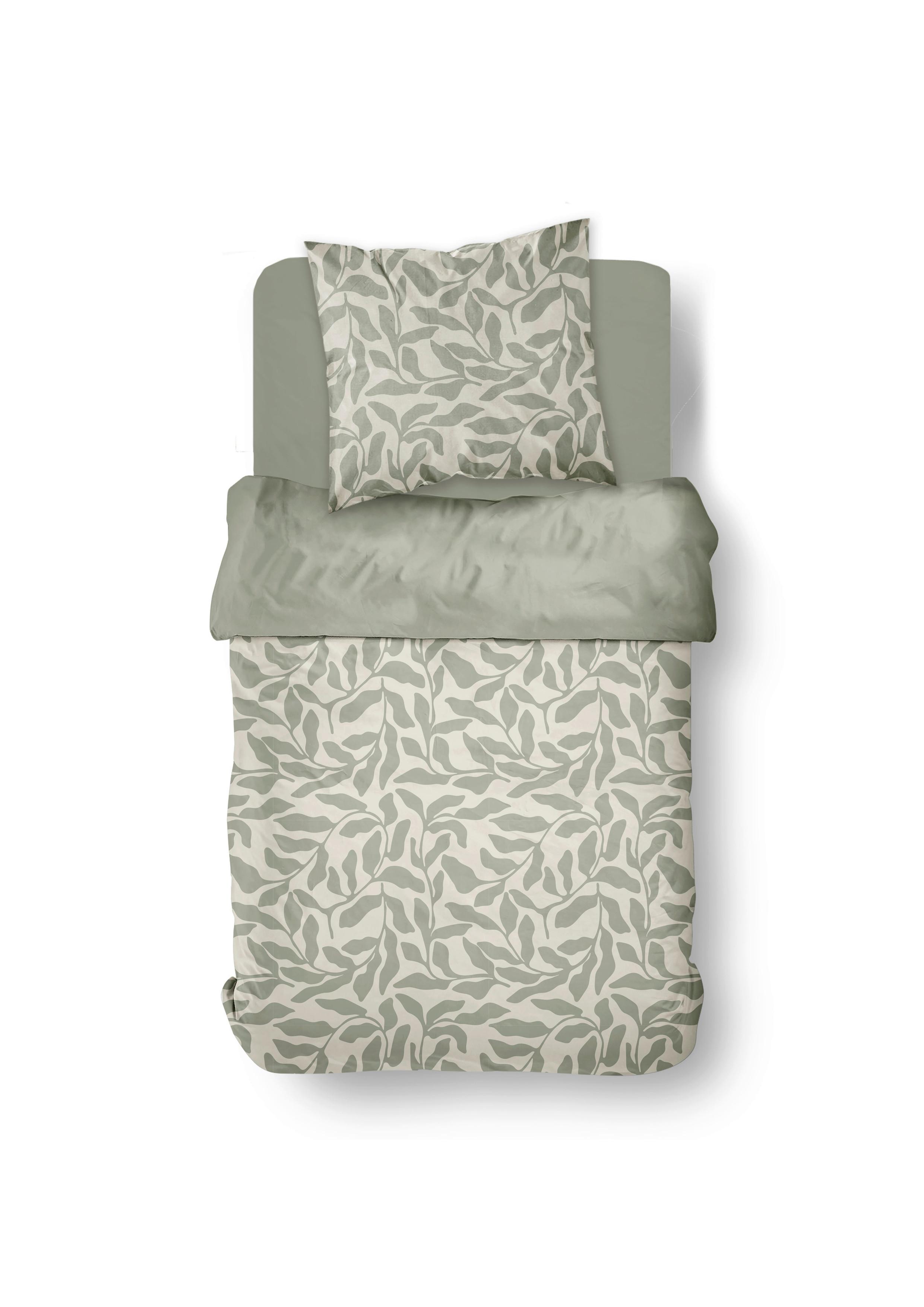 Lenjerie de pat Grinly cca. 140x200/50x70 cm - verde deschis, Modern, textil (140/200cm)