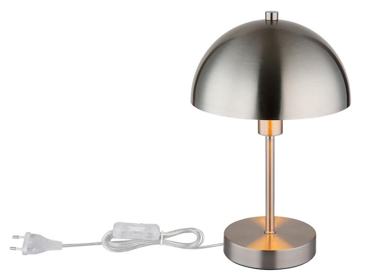 Stolna Svjetiljka Atoma - boje nikla/prozirno, Design, metal/plastika (20/31cm) - Globo