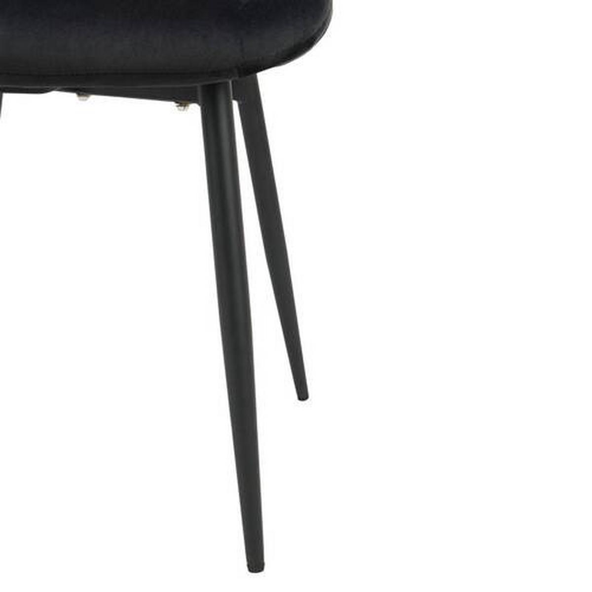 ZESTAW KRZESEŁ KÖLN - czarny, Modern, metal/drewno (46/91/61cm) - Livetastic