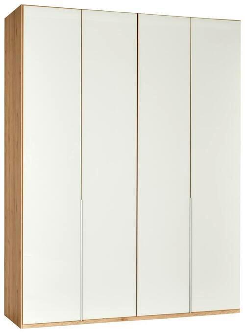 Garderobna Omara New York, Barva Hrasta - barve hrasta/bela, Konvencionalno, kovina/leseni material (180/236/58cm) - Premium Living