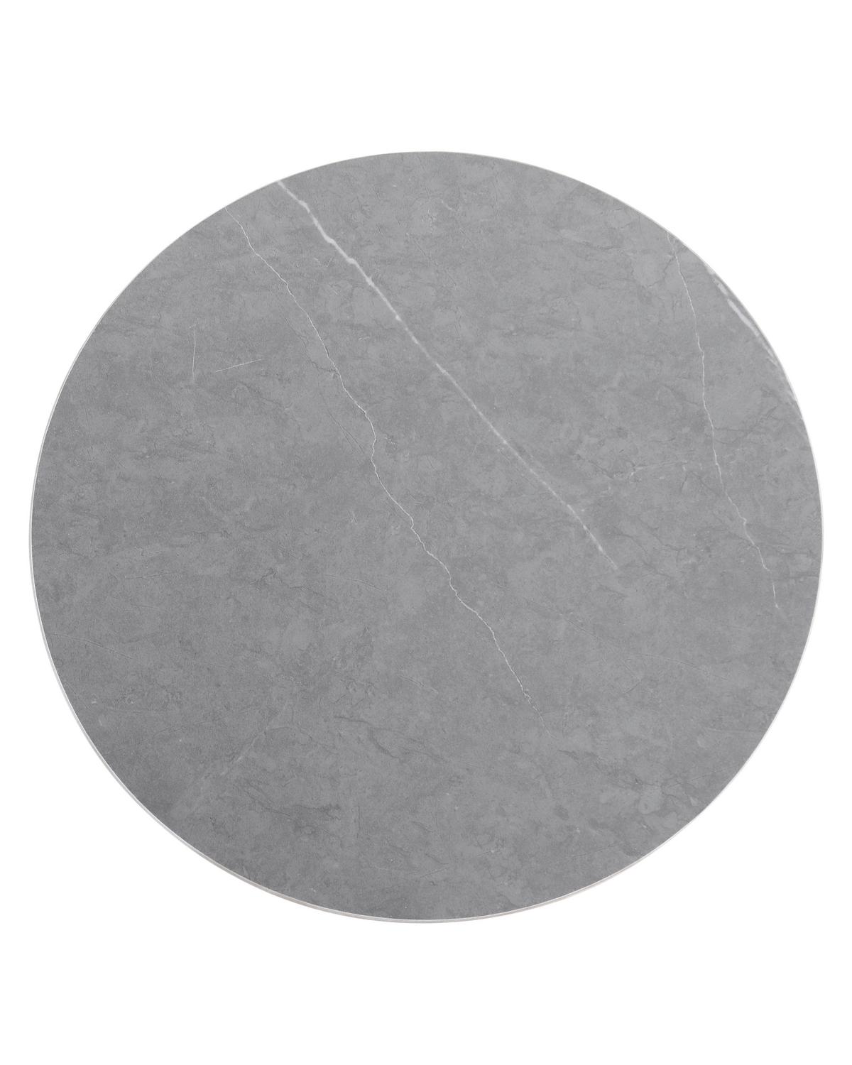 STOLIK BOCZNY ANNA   -AMBIA HOME- - antracytowy/szary, Design, metal/ceramika (48/48/43cm) - Ambia Home