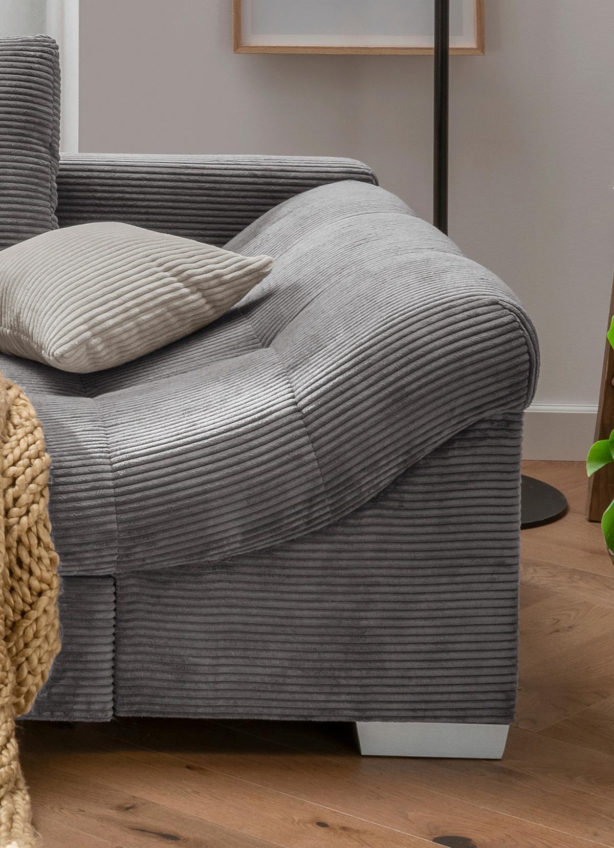 Colțar ALVITO - argintiu/gri, Design, textil (202/298cm) - MID.YOU