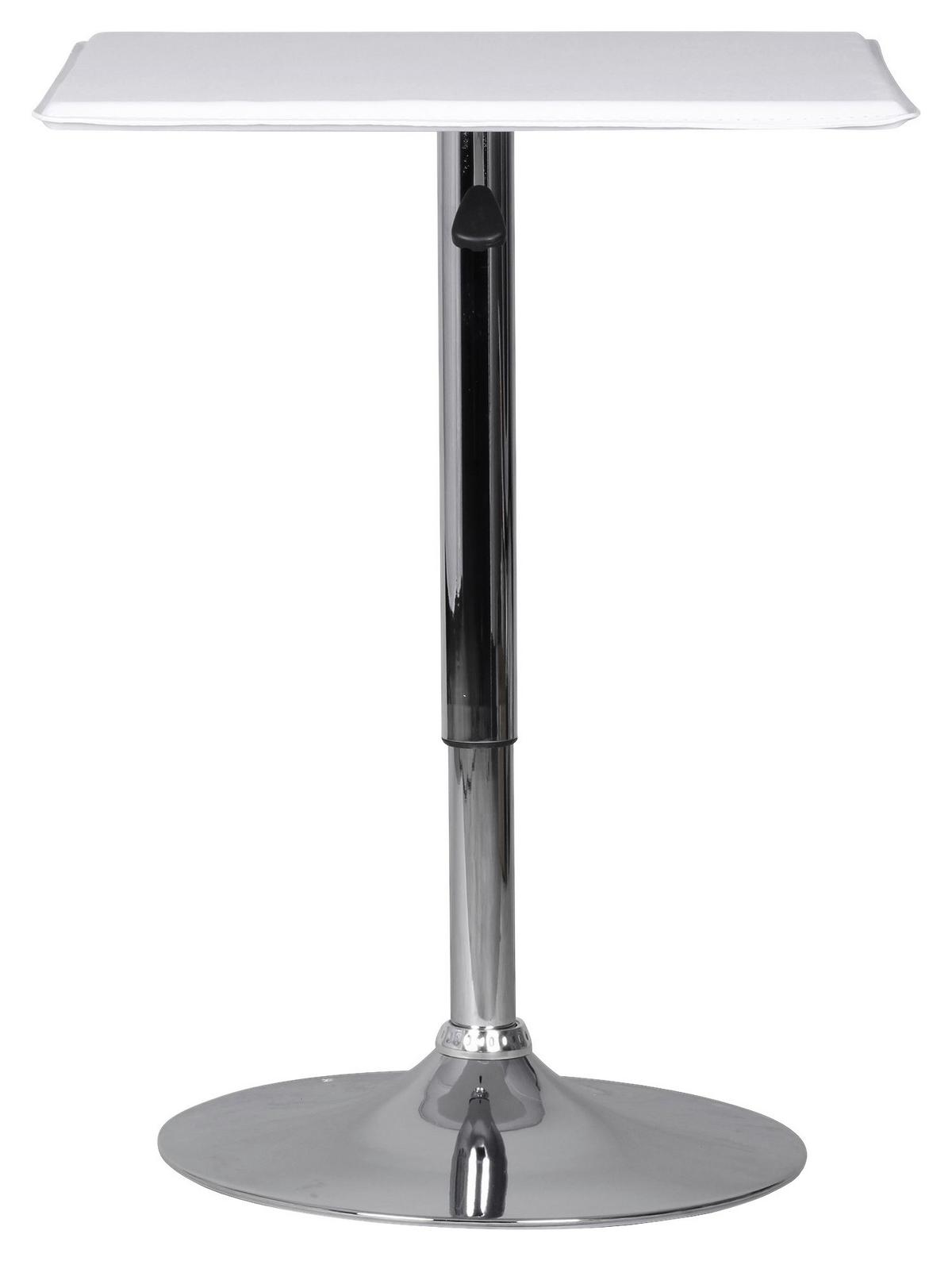 Stoječa Miza Altona - barve kroma/bela, Moderno, kovina/tekstil (63/83-104/63cm) - MID.YOU