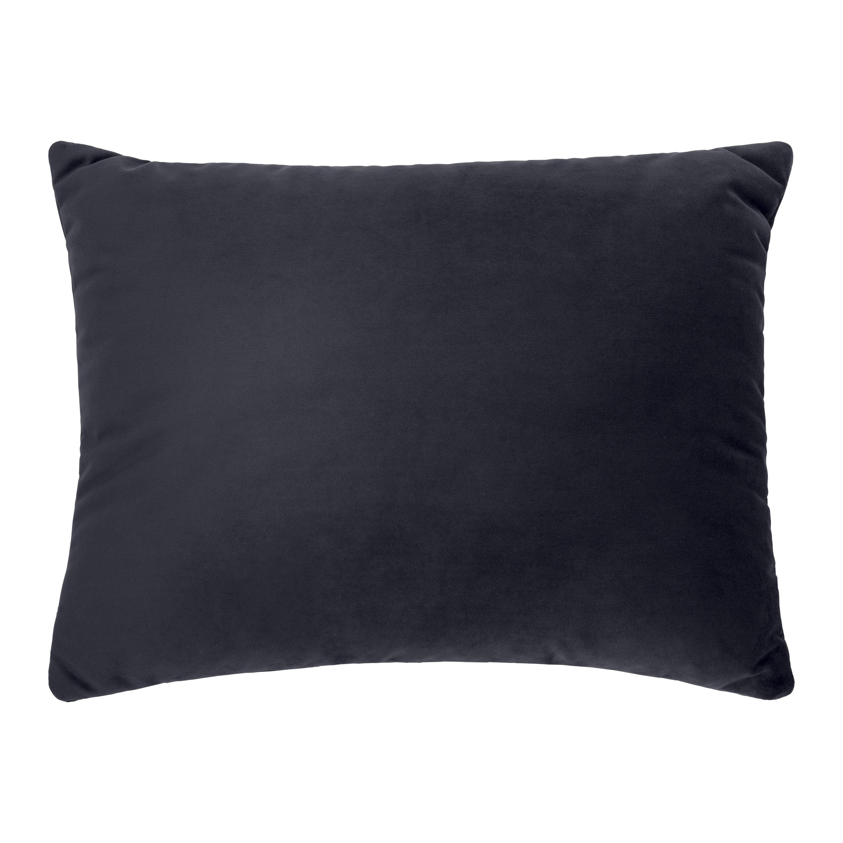 Sofakissen Trendy Dunkelblau ca. 55x40cm - bleu foncé, Modern (55/40cm) - Premium Living