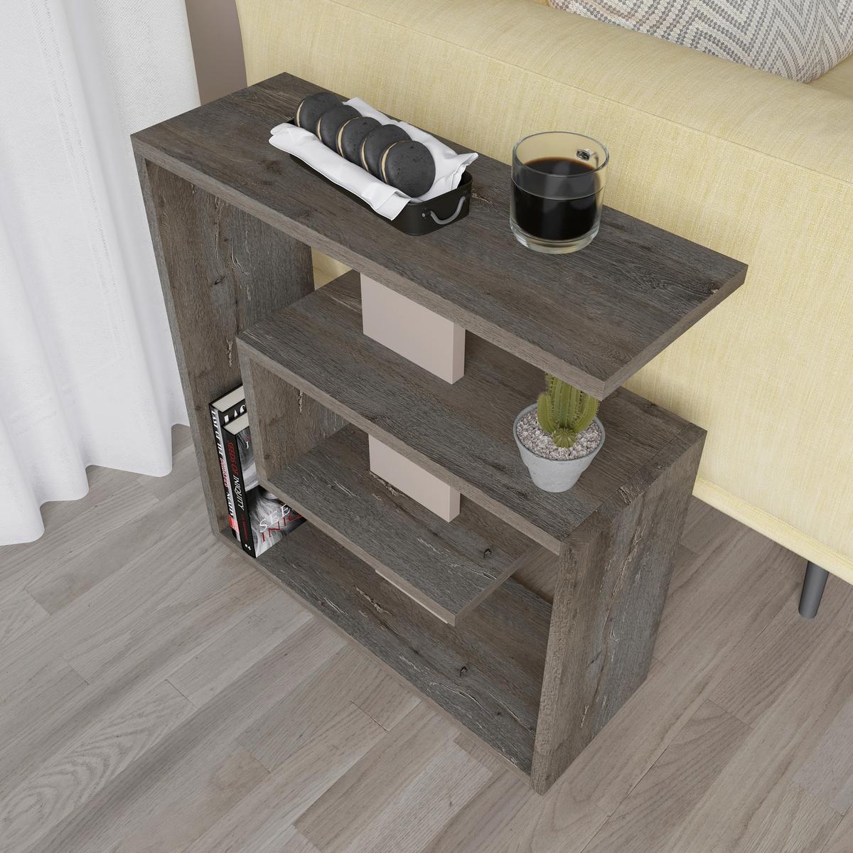 Mizica Saly, Rjava, Mocha Rjava - mocha rjava/rjava, Design, leseni material (55/20/57cm) - Livetastic