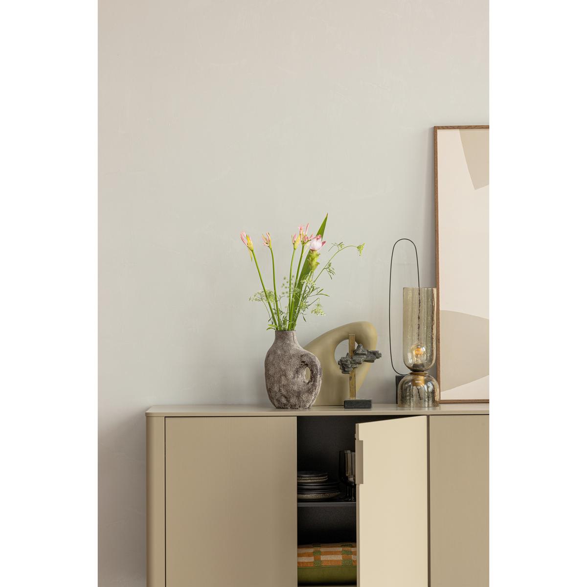Sideboard Gunnar Schlammfarben B: 201 cm - Schlammfarben/Schwarz, Design, Holz/Metall (201/85/44cm) - Livetastic