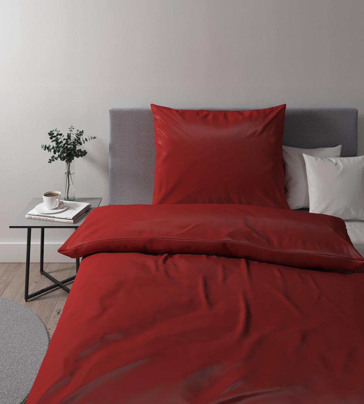 Ágyneműhuzat-garnitúra Alex Uni - terrakotta, Modern, textil (140/200cm) - Premium Living