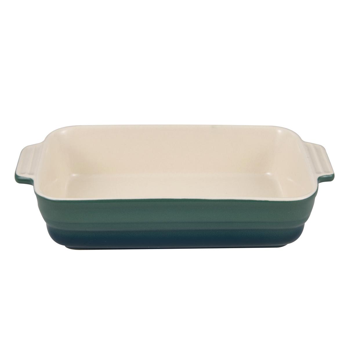 Auflaufform Elisa L Grün - Grün, Konventionell, Keramik (37,7/20,9/6,9cm) - Modern Living