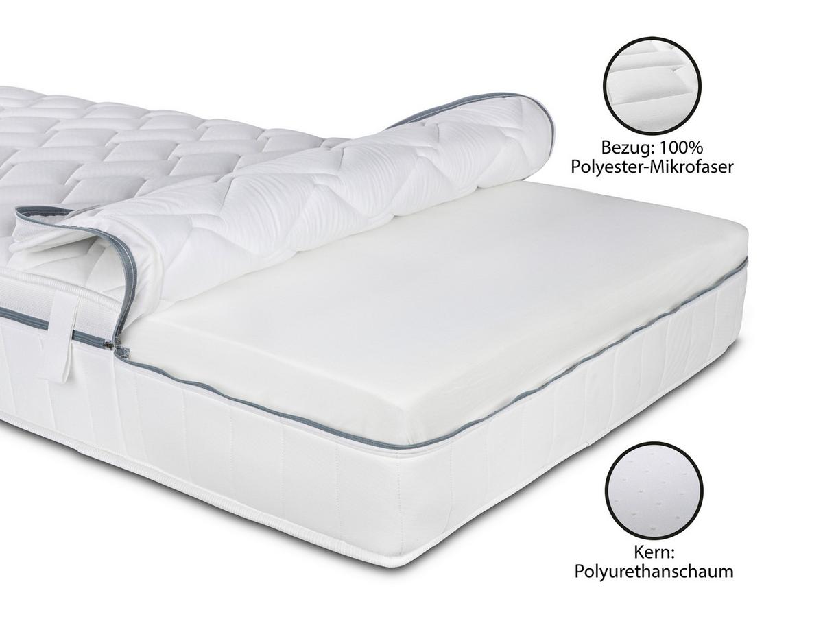 Kaltschaummatratze Air Deluxe 3D ca. 100x200 cm - Weiß, Basics, Textil (100/200cm) - MID.YOU