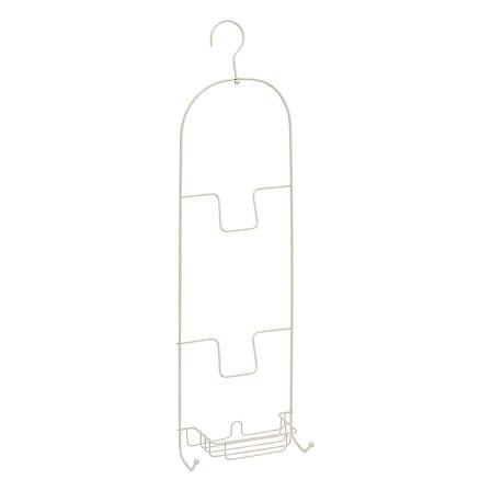 Etajeră pentru duș Easybath - bej, Basics, plastic/metal (28,9/15,8/75,7cm)