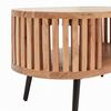 SOFFBORD MADDI - svart/naturfärgad, Lifestyle, metall/trä (80/40/40cm) - Mömax
