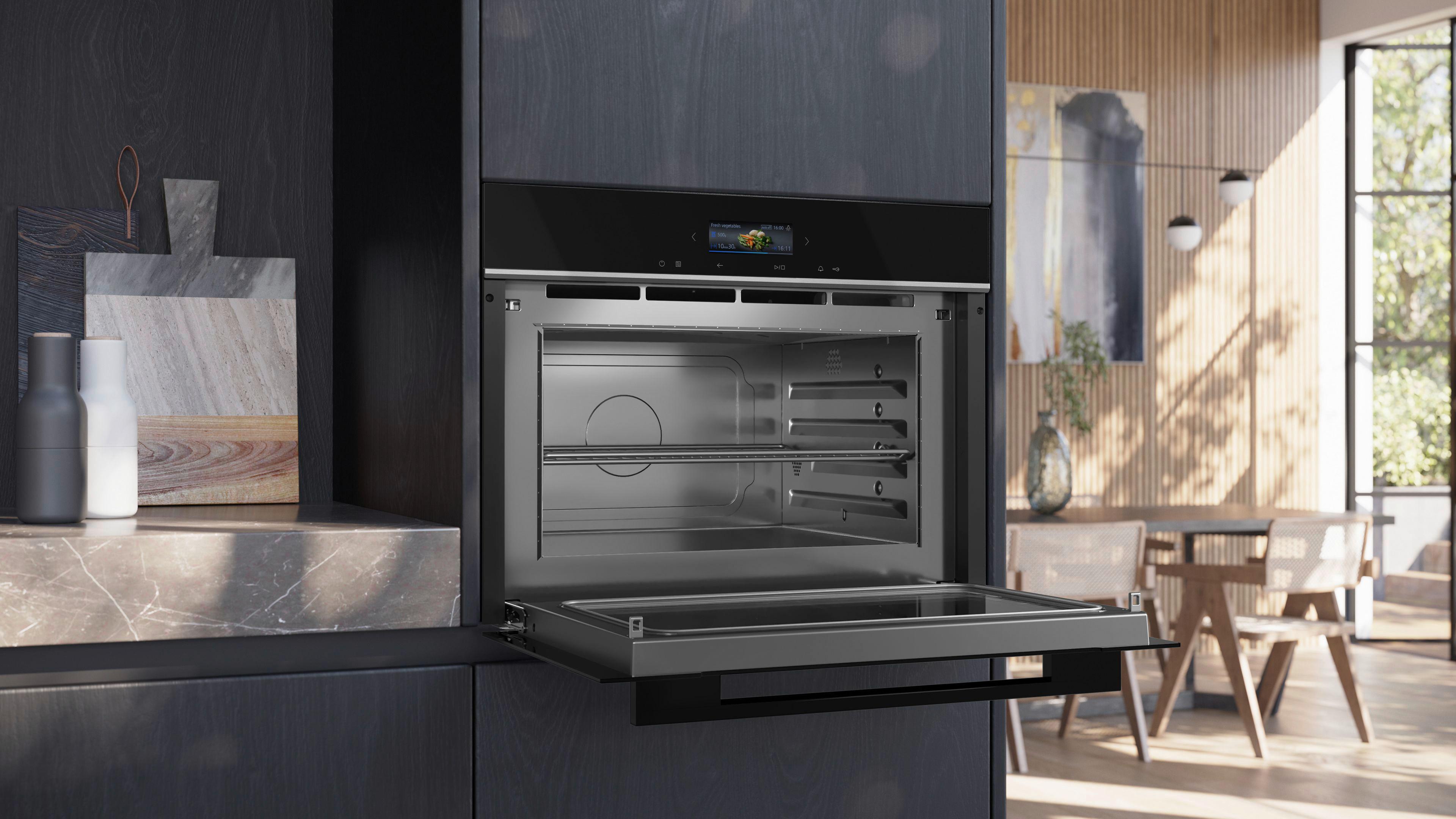 Einbaumikrowelle CE732GXB1 Schwarz/Edelstahlfarben - Edelstahlfarben/Schwarz, Metall (59,4/45,5/56,4cm) - Siemens