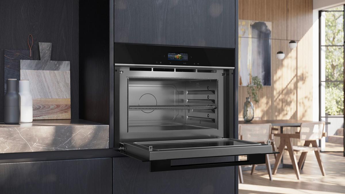 Einbaumikrowelle CE732GXB1 Schwarz/Edelstahlfarben - Edelstahlfarben/Schwarz, Metall (59,4/45,5/56,4cm) - Siemens
