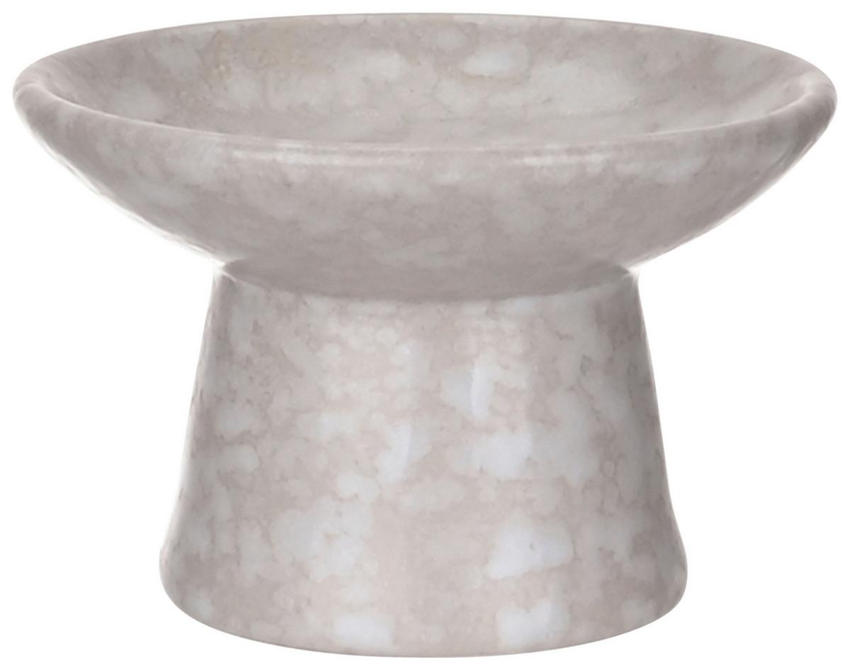 Dekoschale Lilly Grau - Grau, KONVENTIONELL, Keramik (8,5/5,5cm) - Mömax