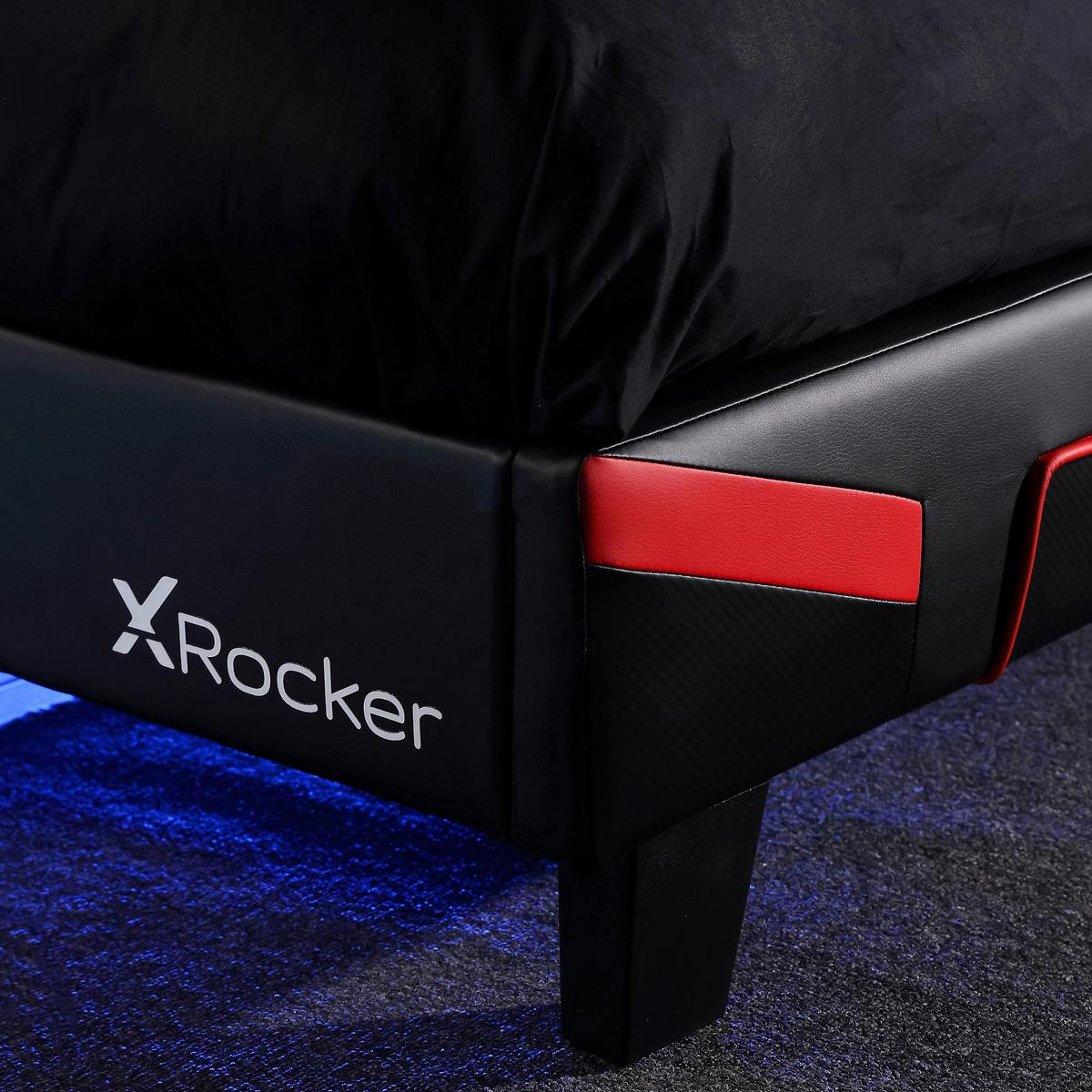 Gamingbett Cerberus 90x190 cm Schwarz/Rot - Rot/Schwarz, MODERN, Holzwerkstoff/Kunststoff (90/190cm) - X Rocker