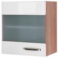 KÜCHENOBERSCHRANK Weiß Hochglanz/Eiche - Edelstahlfarben/Eichefarben, MODERN, Holzwerkstoff/Metall (50/54/32cm) KÜCHENOBERSCHRANK Weiß Hochglanz/Eiche - Edelstahlfarben/Eichefarben, MODERN, Holzwerkstoff/Metall (50/54/32cm)