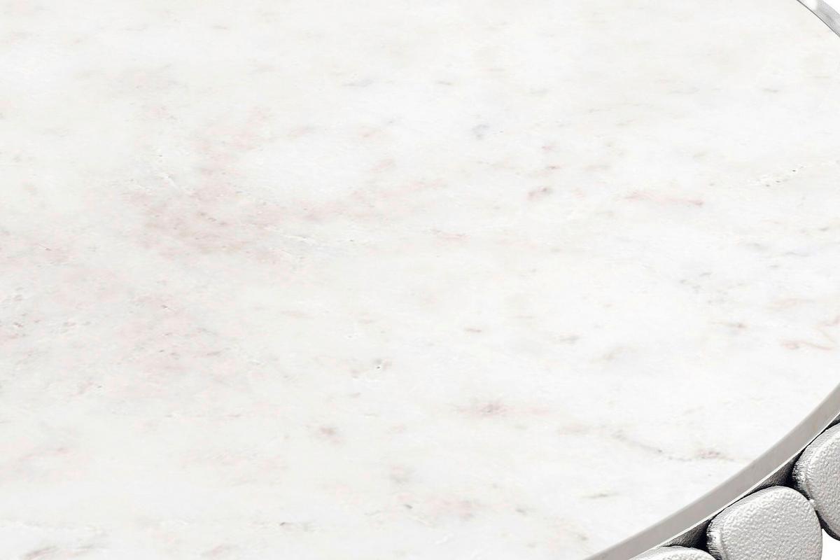 COUCHTISCH WL7.356 - Silberfarben, Design, Metall (66/32/66cm) - Livetastic