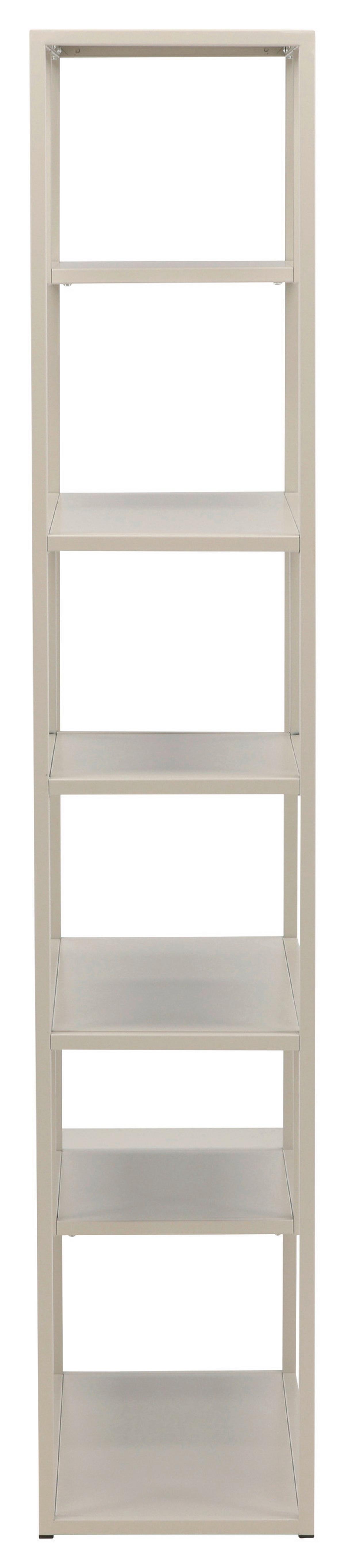 BÜCHERWAND STAAL - Beige, Design, Metall (85/188/35cm) - Livetastic