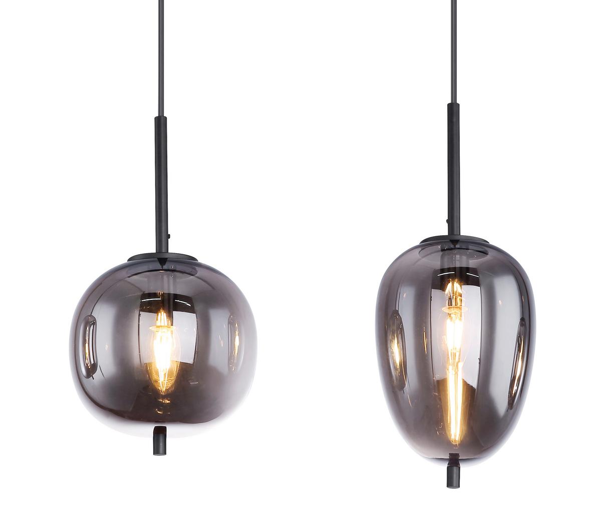 LAMPA WISZĄCA 15345-4LU *SBN* - Lifestyle, metal/szkło (100/18,5/120cm) - Novel