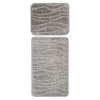 Bademattenset Lagoon 225 Silber  2er-Set - Basics (50/80cm) - Kayoom