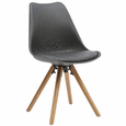 Stuhl in Grau - Eichefarben/Grau, MODERN, Holz/Kunststoff (48/81/57cm) - Modern Living Stuhl in Grau - Eichefarben/Grau, MODERN, Holz/Kunststoff (48/81/57cm) - Modern Living