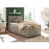 Boxspringbett Tacoma 3 inkl. Topper ca. 120x200 cm Sandf. - Sandfarben, KONVENTIONELL, Kunststoff/Textil (120/200cm) - MID.YOU