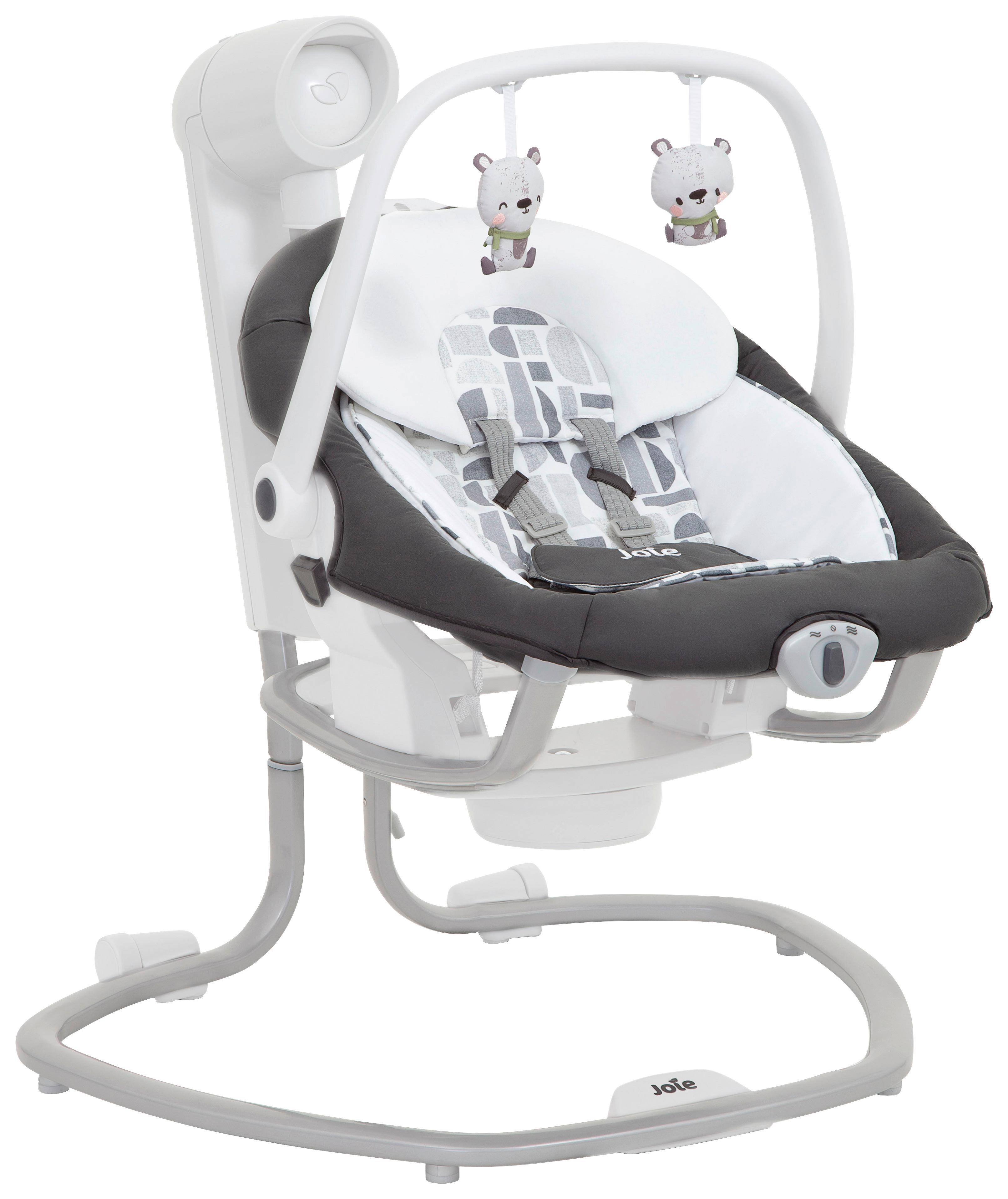 BUJAK W1306ABLGN000 SERINA 2 IN 1 - kolor srebrny/biały, Basics, metal/tkanina (72,5/81,5/91,5cm) - Joie