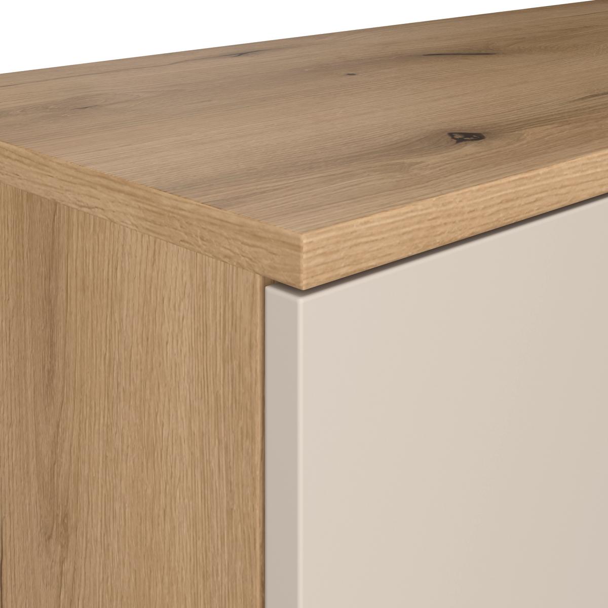Venedig New Komoda - kašmir/boje hrasta, Moderno, drvni materijal/plastika (150/87/40cm) - Modern Living