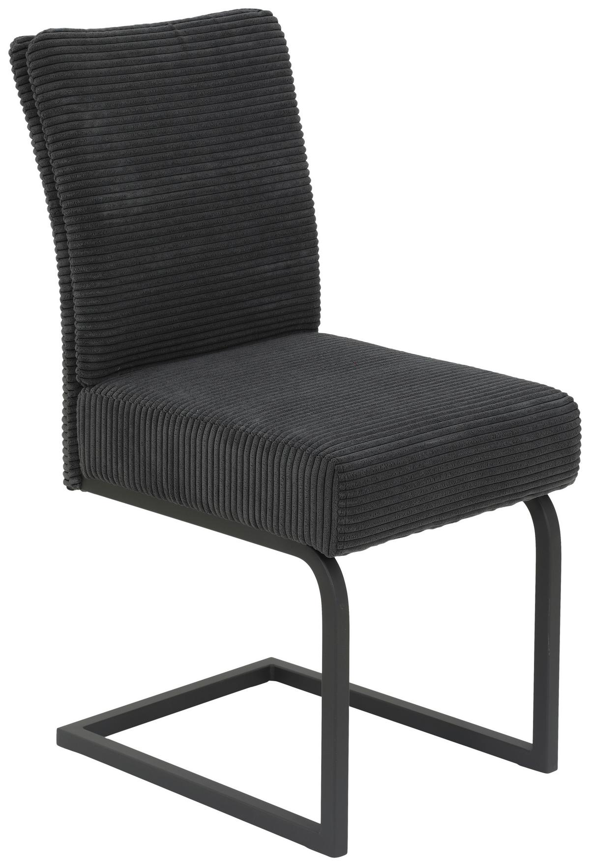 Nihajni Stol Olivia Giga - S, Antracit - črna/antracit, Moderno, kovina/tekstil (61/91/43cm) - Mömax