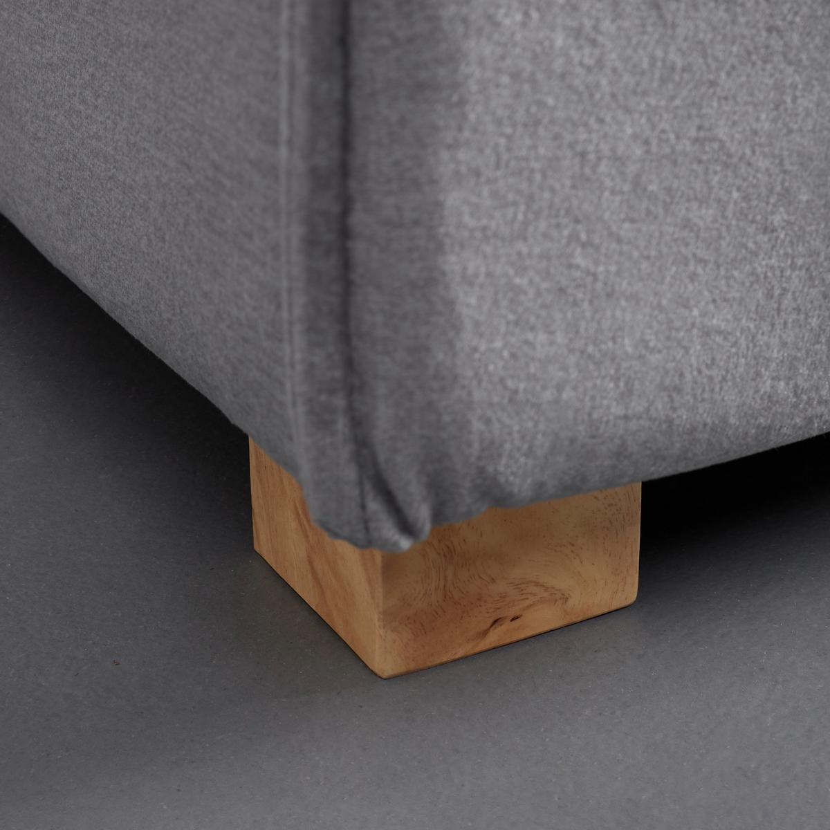 Coltar AVA - gri deschis, Modern, lemn/textil (251/62/154cm) - Bessagi Home