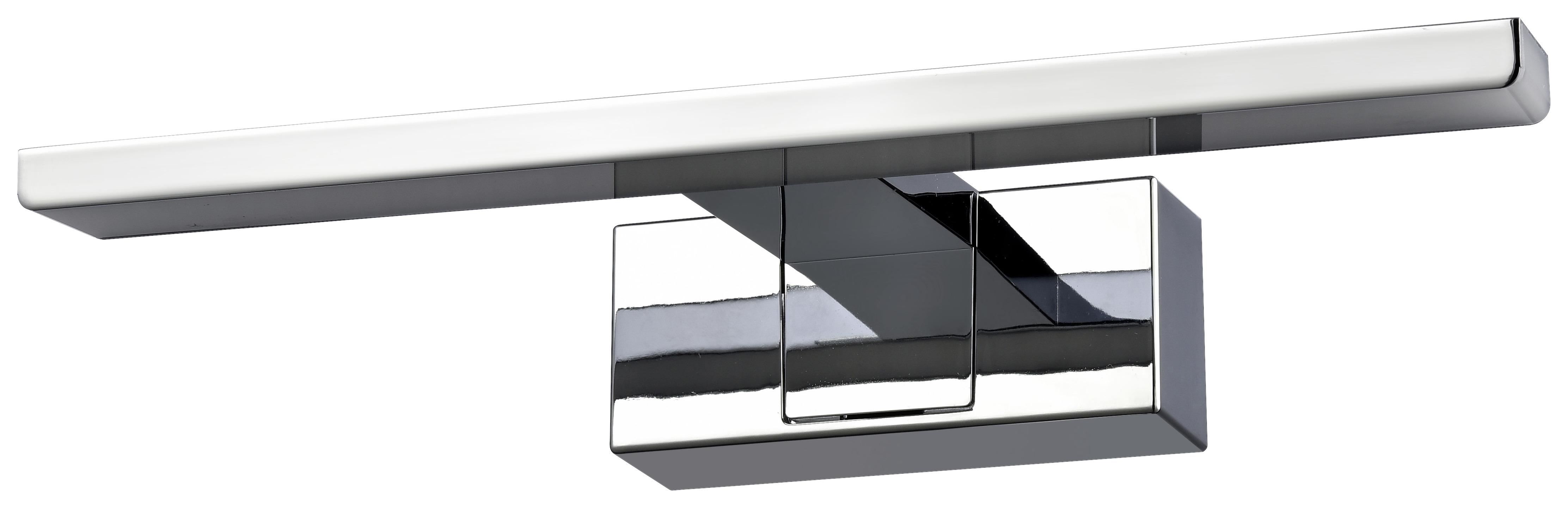 Badezimmer-Wandleuchte Momu in Chromfaben max. 6 Watt - Chromfarben, MODERN, Kunststoff/Metall (30/12,8/5,1cm) - Mömax