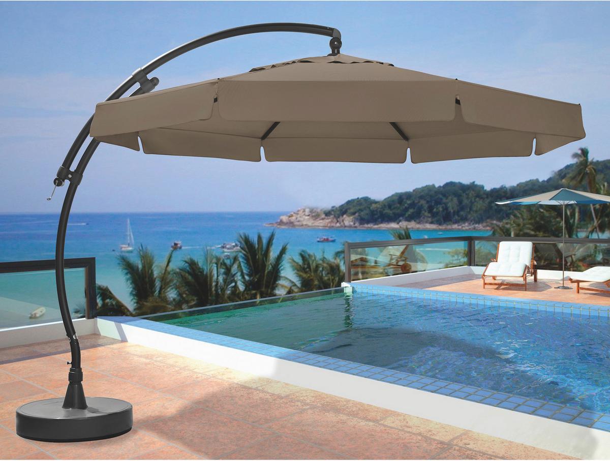 Schirmständer Kunststoff für BHT: 85x18x85 cm - Anthrazit, KONVENTIONELL, Kunststoff (85cm) - Ambia Garden