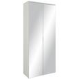 Dulap Pentru Pantofi Lincoln 4 - alb, Modern, sticlă/compozit lemnos (80/190/35cm) - Modern Living Dulap Pentru Pantofi Lincoln 4 - alb, Modern, sticlă/compozit lemnos (80/190/35cm) - Modern Living