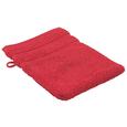 Waschhandschuh Melanie in Rot - Rot, Textil (16/21cm)