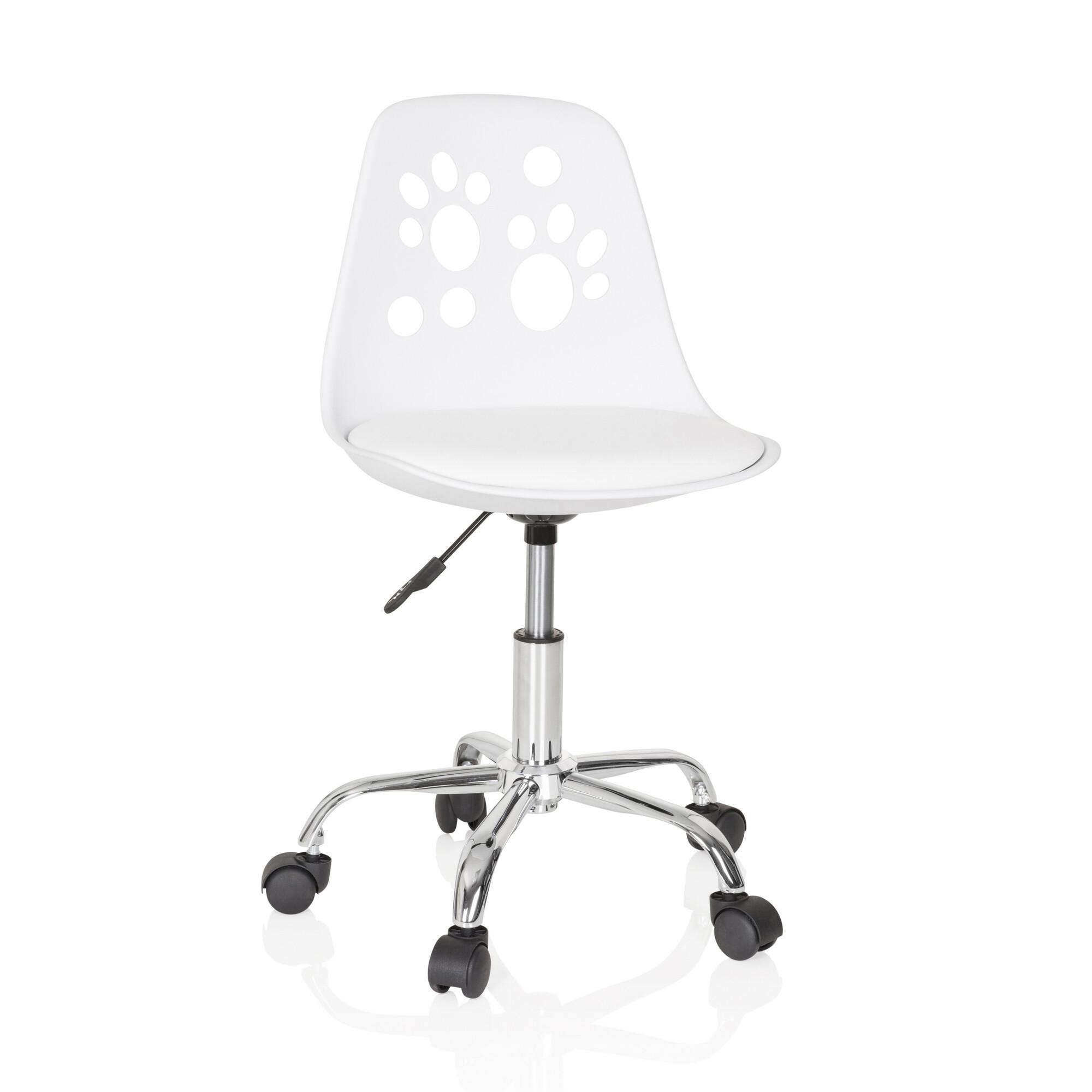 Mladinski Vrtljivi Stol Fancy I, Bela - bela, Moderno, umetna masa/tekstil (40/72-82/44cm) - MID.YOU