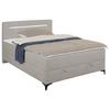 Boxbett Jerry Beige ca. 120x200cm - Beige/Schwarz, KONVENTIONELL, Textil (120/200cm) - Mömax