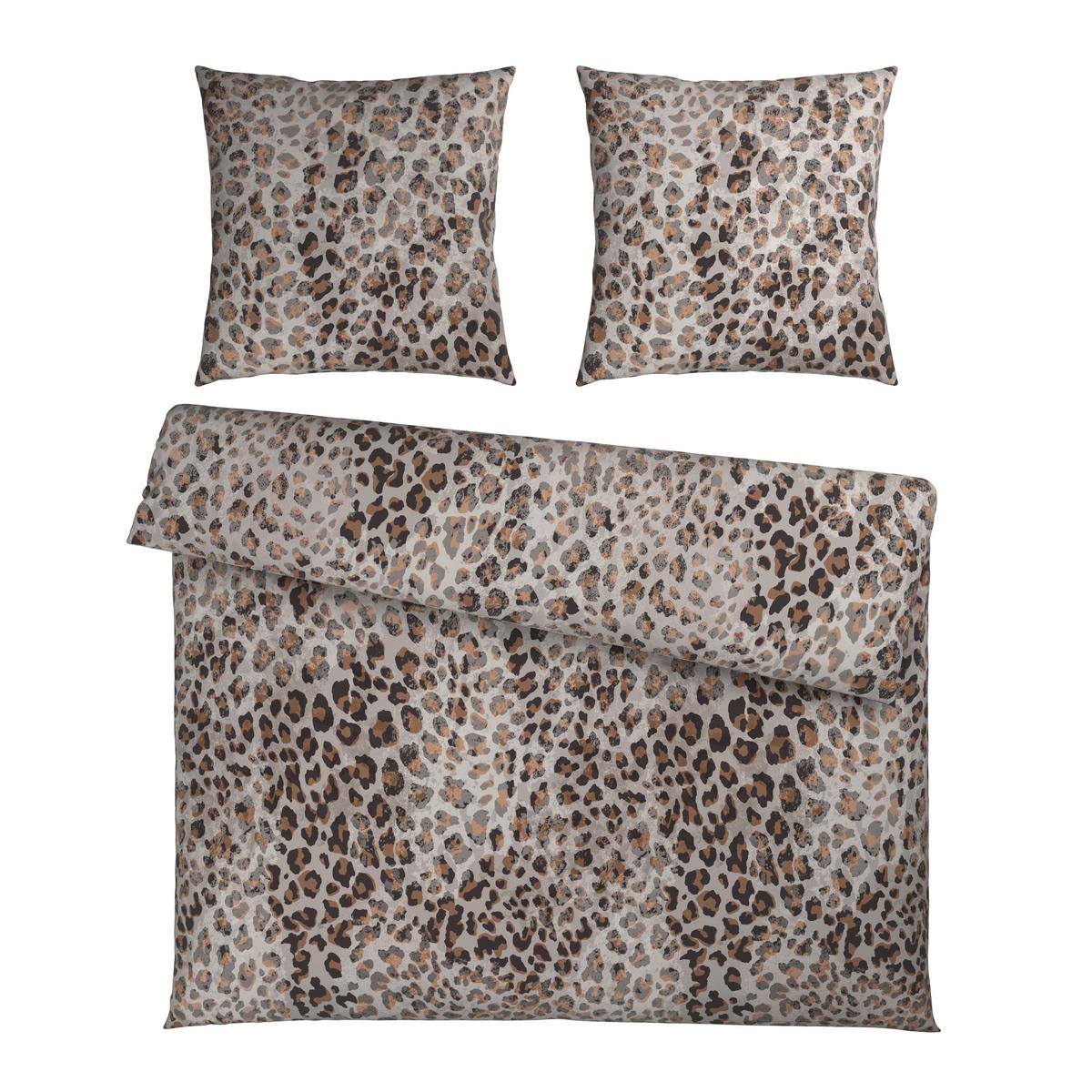 POŚCIEL LEO - brązowy, tkanina (200/200cm) - Dieter Knoll